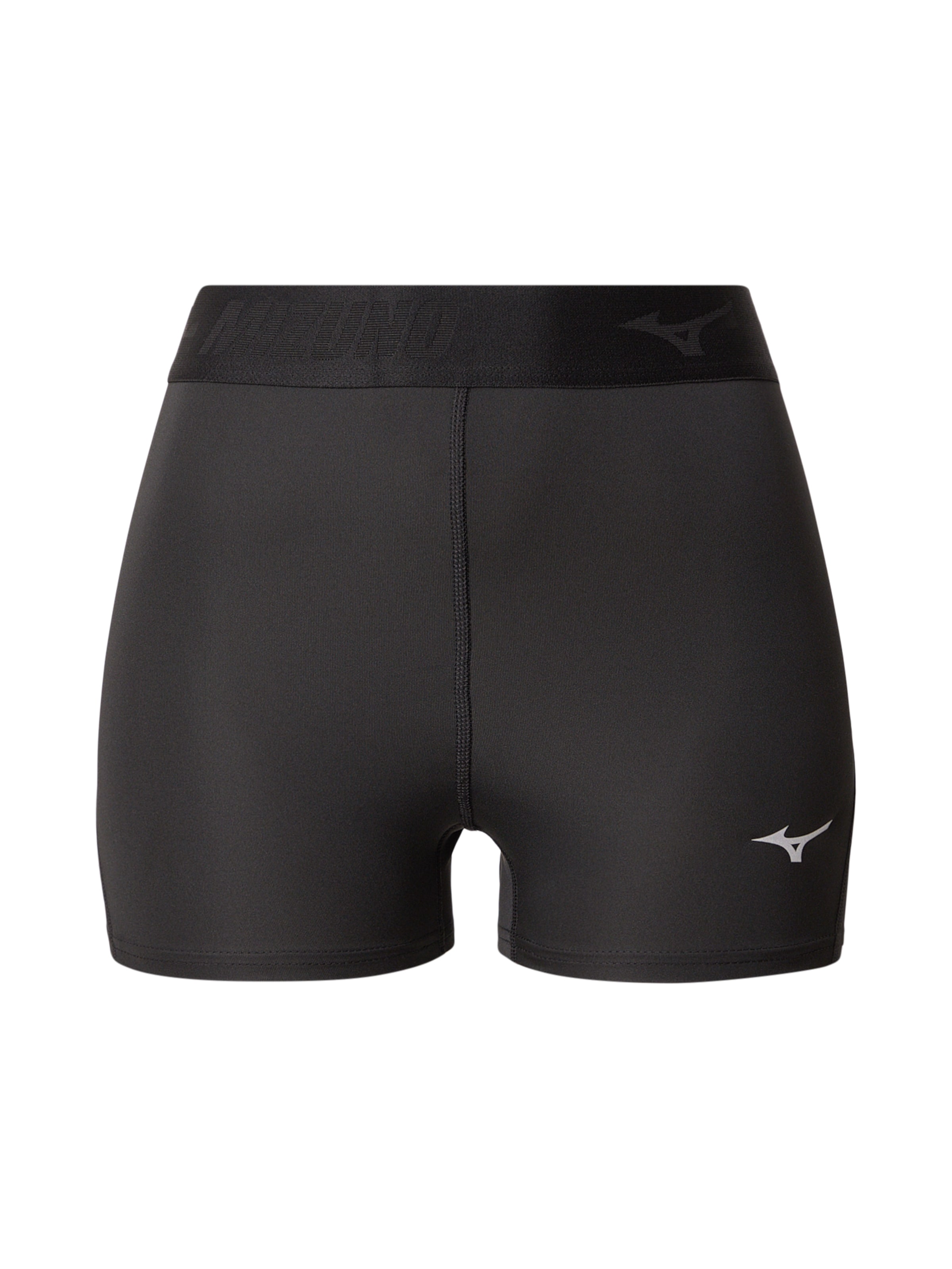 MIZUNO Skinny Fit Спортен панталон 'Core Impulse' в черно: отпред