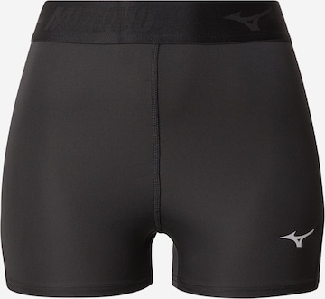 MIZUNO Skinny Urheiluhousut 'Core Impulse' värissä musta: etupuoli