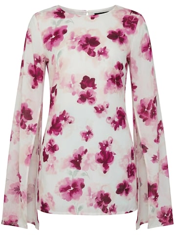 Chemisier 'RADWA Floral-Print Top' Radwa en rouge : devant