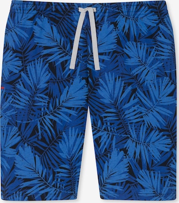 SCHIESSER Regular Pyjamashorts ' Mix & Relax ' in Blau: predná strana