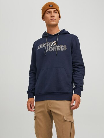 Sweat-shirt 'Friday' JACK & JONES en bleu : devant