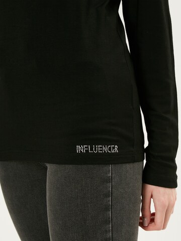 Influencer Majica | črna barva