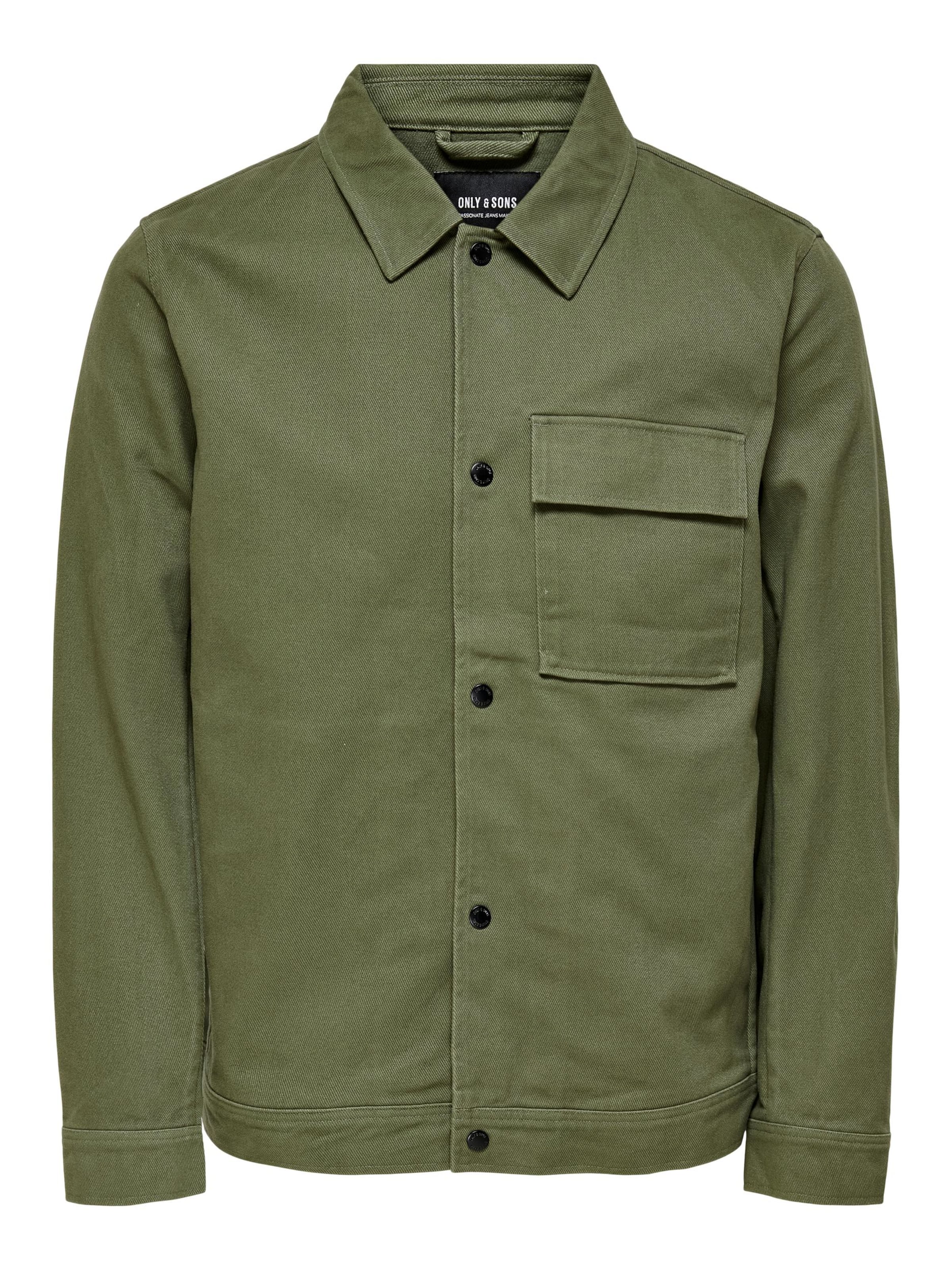 Veste mi-saison 'ONSHydra' Only & Sons en vert : devant