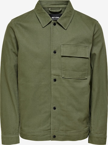 Veste mi-saison 'Hydra' Only & Sons en vert : devant