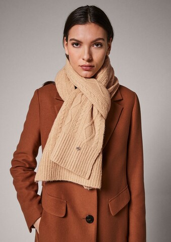 COMMA Scarf in Beige: front