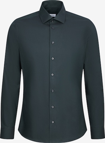 Chemise business 'Uni' SEIDENSTICKER en vert : devant
