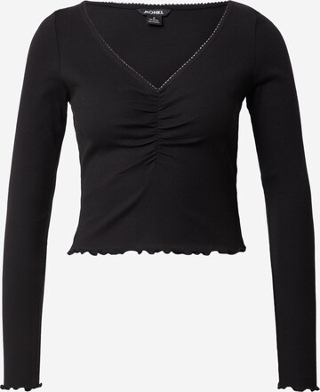 Monki - Camiseta en negro: frente