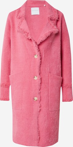 Cappotto in maglia 'Catena' di RINO & PELLE in rosa: frontale