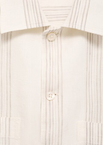MANGO MAN Regular fit Button Up Shirt 'Ibiza' in Beige