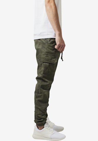 Urban Classics - Tapered Calças cargo em verde