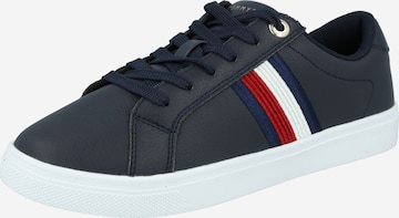 Baskets basses Tommy Jeans en bleu : devant