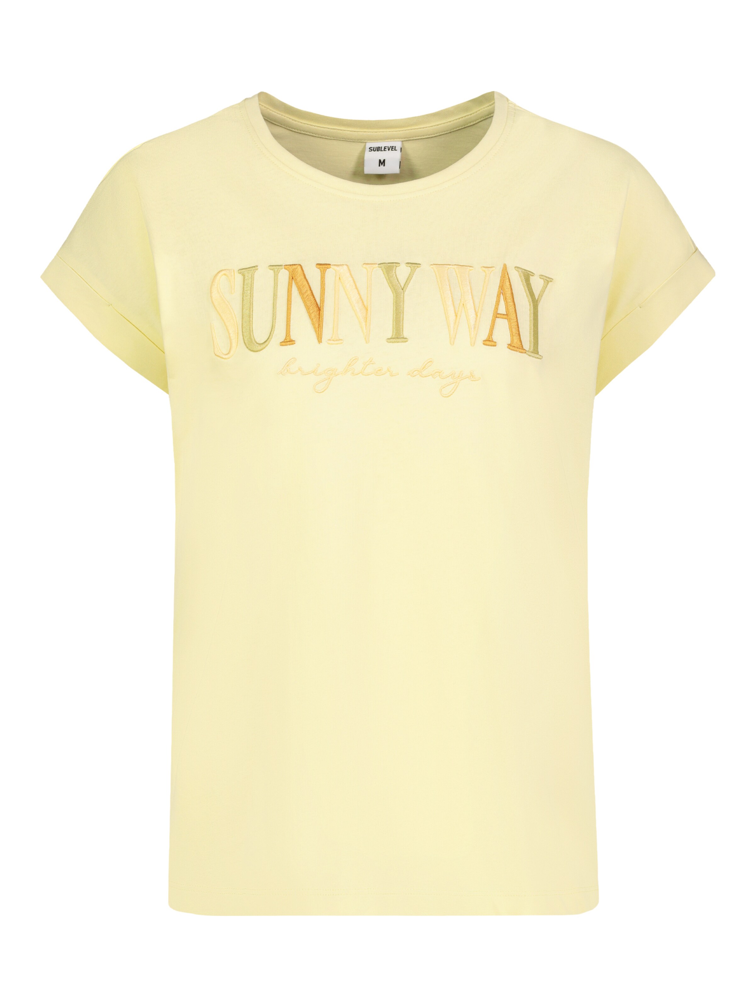 Sublevel T-Shirt in Gelb: Vorderseite