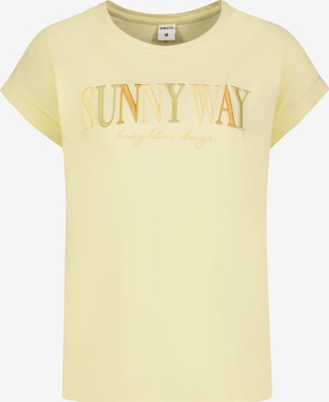 Sublevel T-Shirt in Gelb: Vorderseite