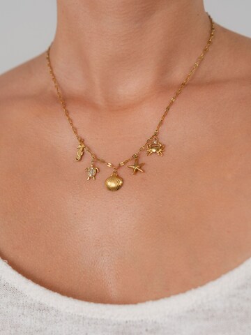 PURELEI Ketting 'Underwater World' in Goud: voorkant