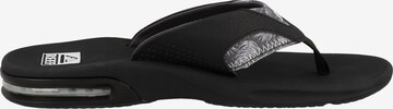 REEF Beach & Pool Shoes 'Fanning' in Black