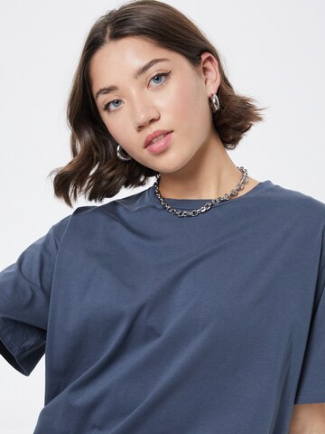 PIECES Oversized Shirt 'Rina' in Blue