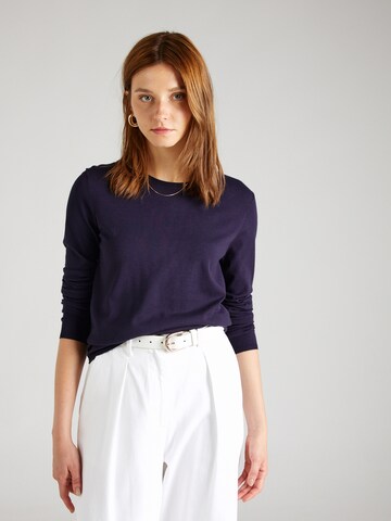Pulover de la Calvin Klein pe albastru: față