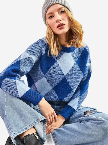 Pull-over 'Pullover' Bianco Lucci en bleu