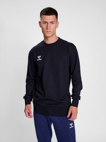 Hummel Sportsweatshirt 'GO 2.0' in Zwart: voorkant