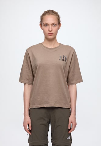 Tricou de la THE NORTH FACE pe bej: față