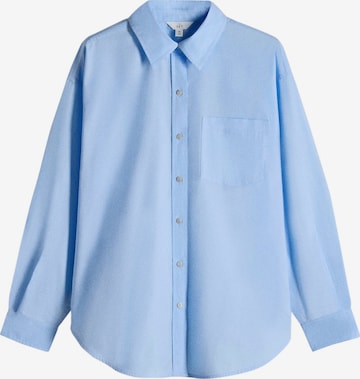 The Set Blouse in Blauw: voorkant
