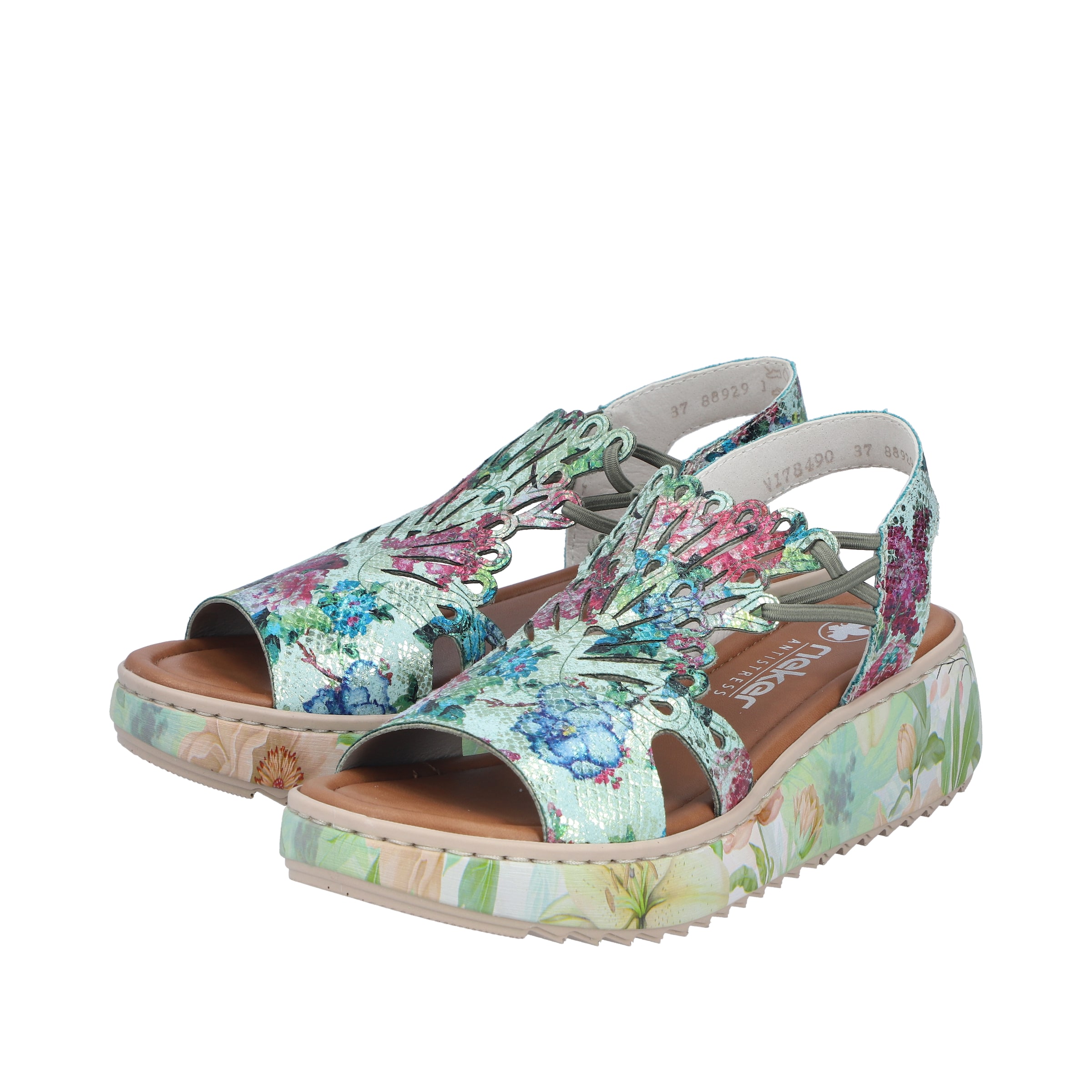 Sandales Rieker en mélange de couleurs