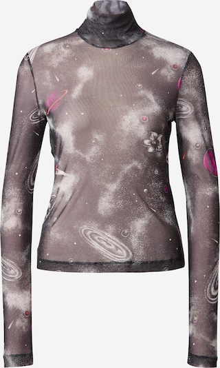 Moschino Jeans T-Krekls, krāsa - bēšs / tumši rozā / melns / balts, Preces skats