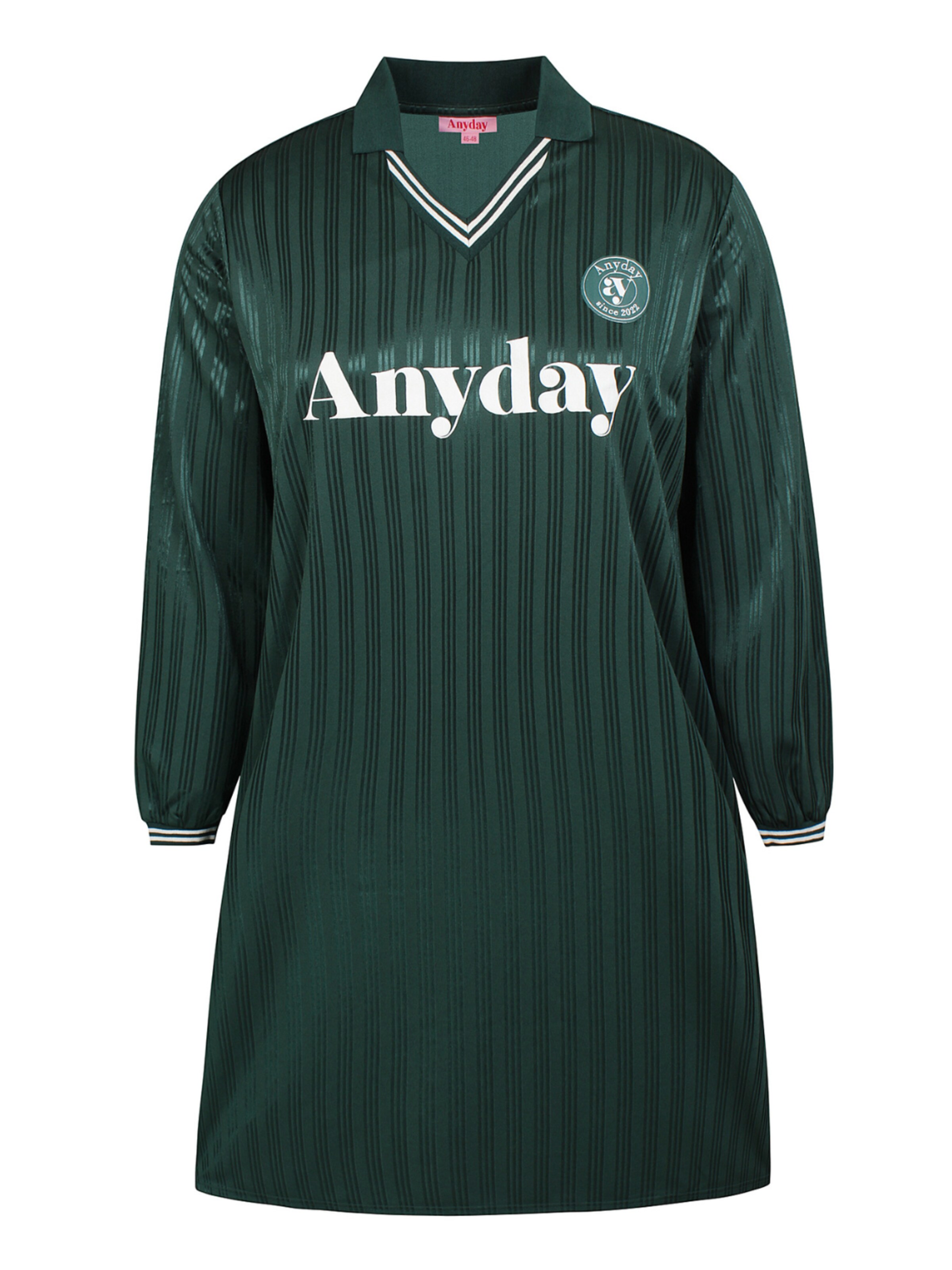 Anyday Jurk 'Ivy 344' in Groen: voorkant