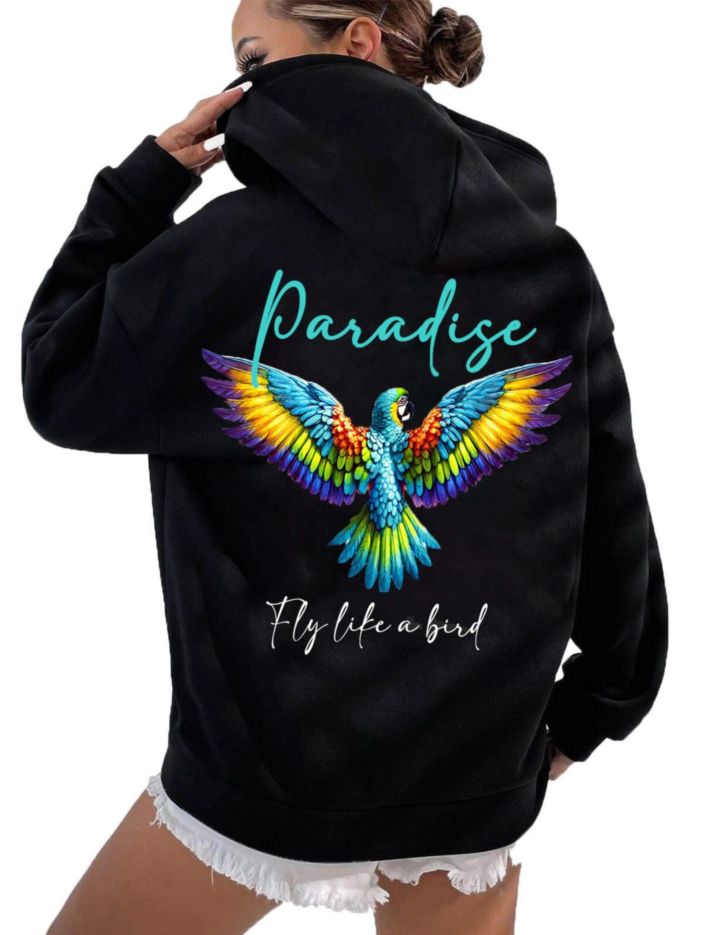 RMK Sweatshirt 'Paradise'‌‌‌‌‌ in Schwarz