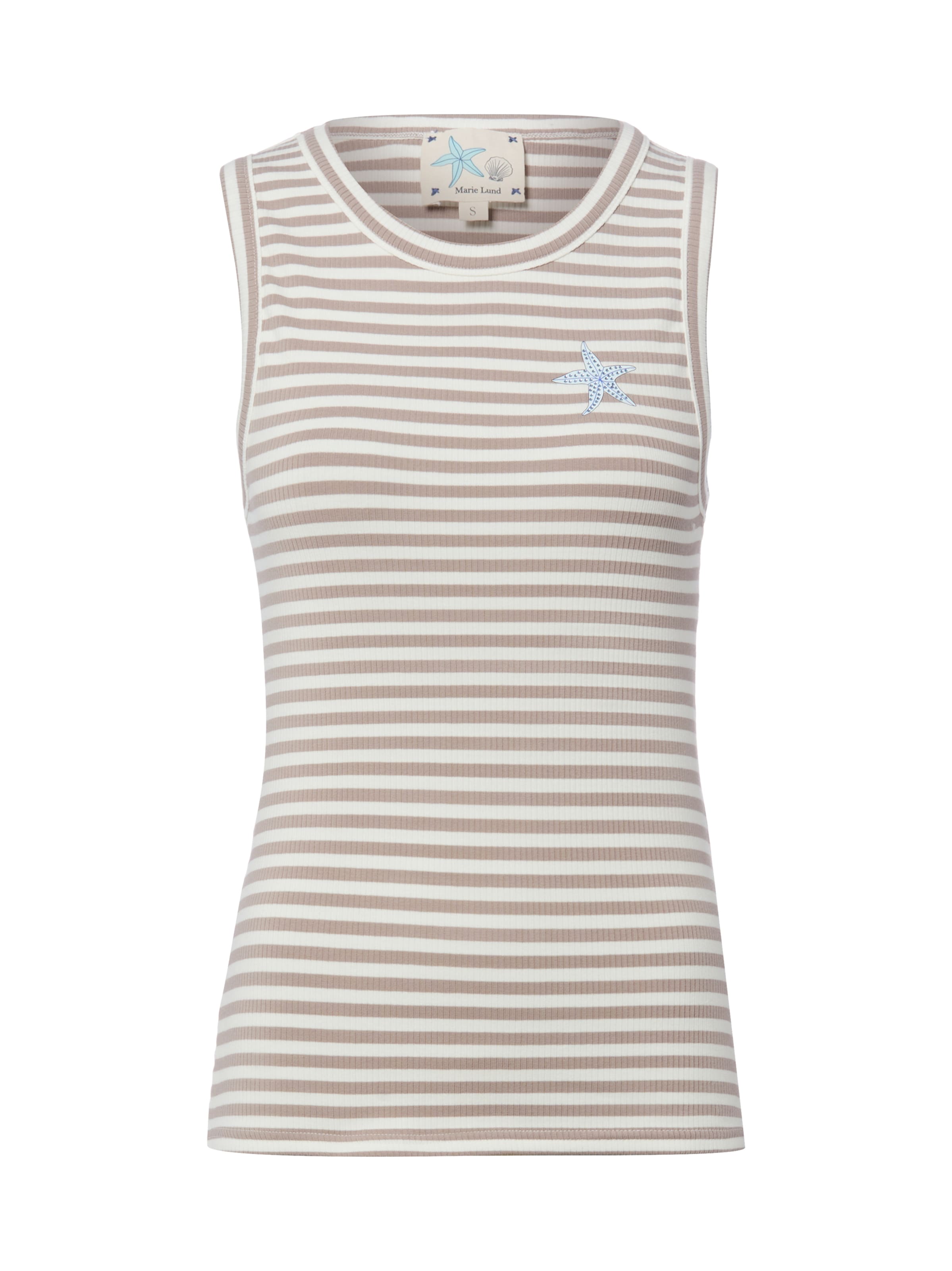 Marie Lund Top ' ' in Beige: voorkant