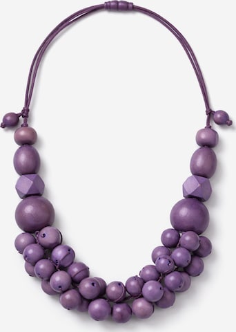 COLLEZIONE ALESSANDRO Necklace 'Bea' in Purple: front