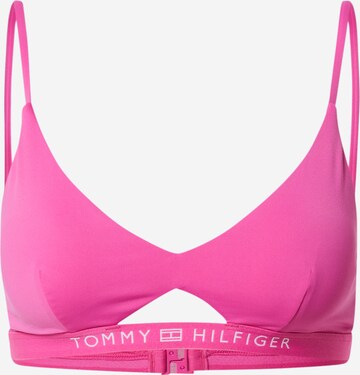 Tommy Hilfiger Underwear Bikini Top in Pink: front