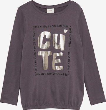 s.Oliver Shirt in Lila: Vorderseite