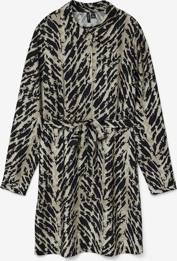 VERO MODA Košilové šaty ve velikosti 34 - starobéžová / tmavě béžová / černá, Produkt