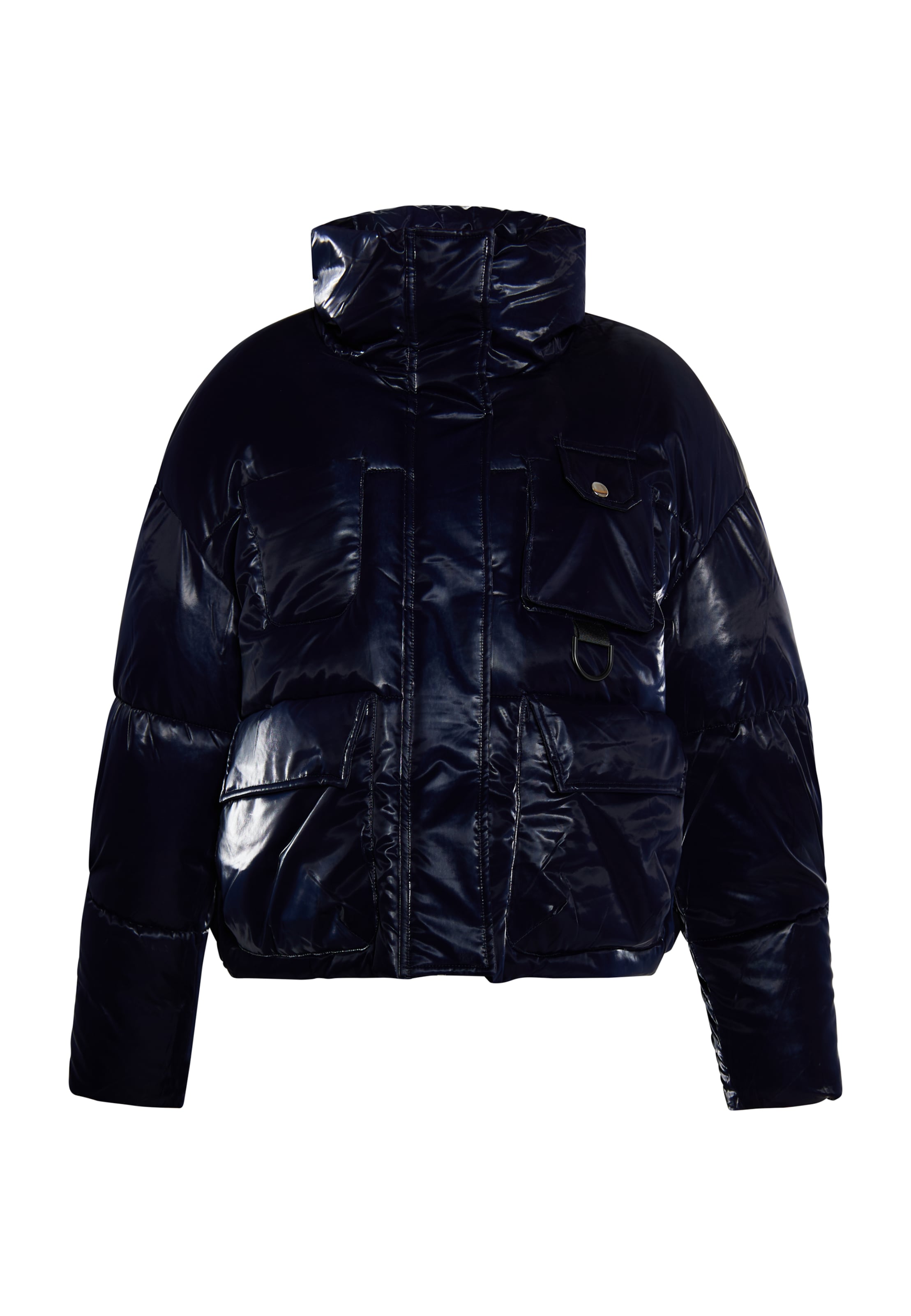 faina Vinterjacka i blå: framsida