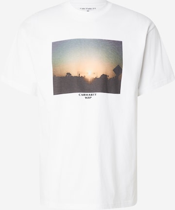 T-Shirt 'Warm Views' Carhartt WIP en blanc : devant