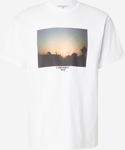 Carhartt WIP Paita 'Warm Views' koossa S värissä taivaansininen / vaaleanoranssi / musta / valkoinen, Tuotenäkymä