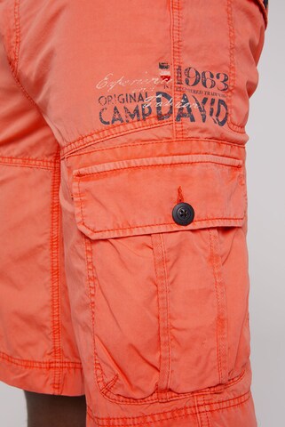 CAMP DAVID regular Παντελόνι cargo 'Cinque Terre' σε ροζ
