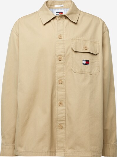 Tommy Jeans Tussenjas 'VARSITY HERO' in de kleur Beige / Navy / Rood / Wit, Productweergave