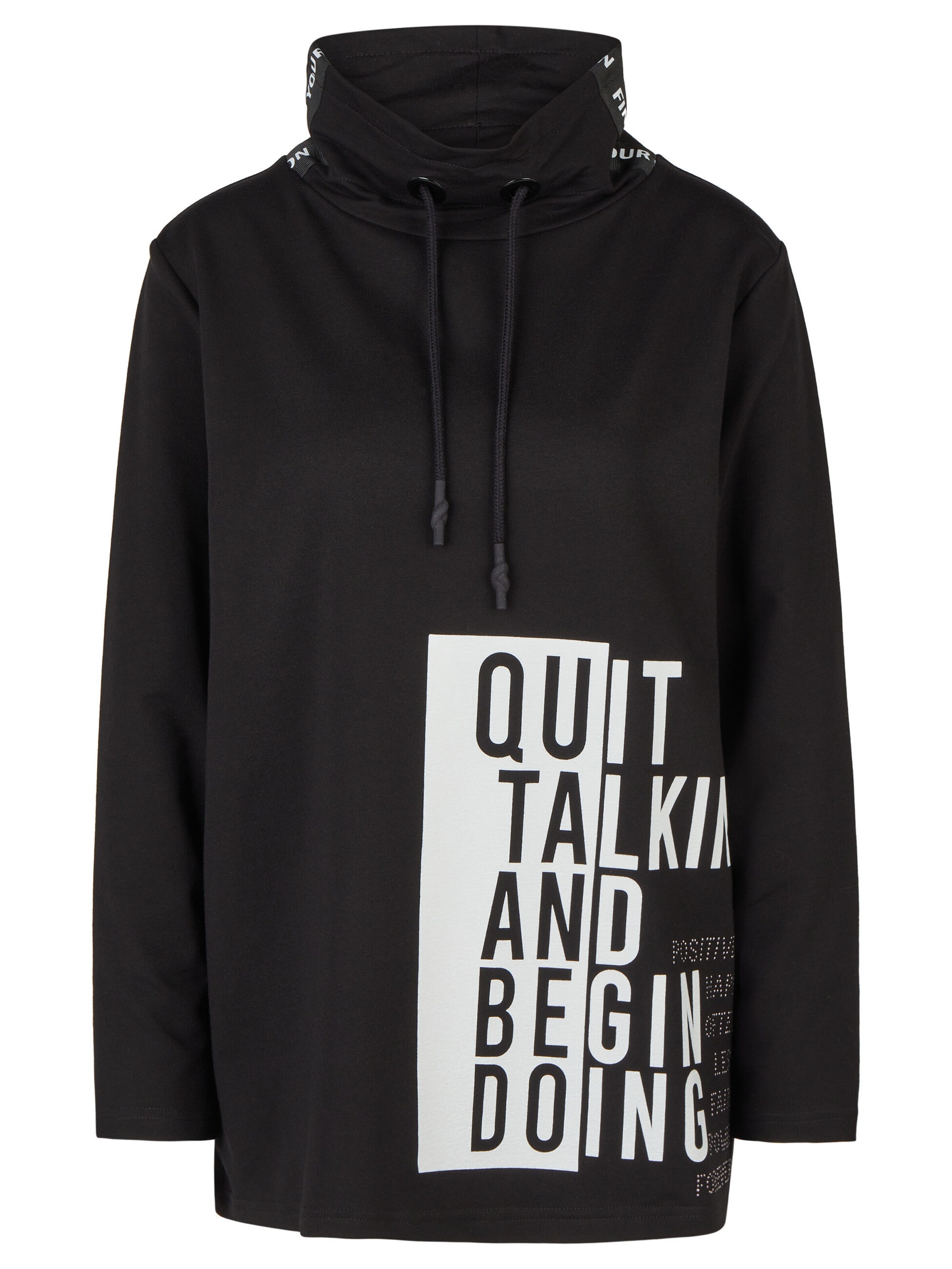 Doris Streich Sweatshirt in Zwart: voorkant
