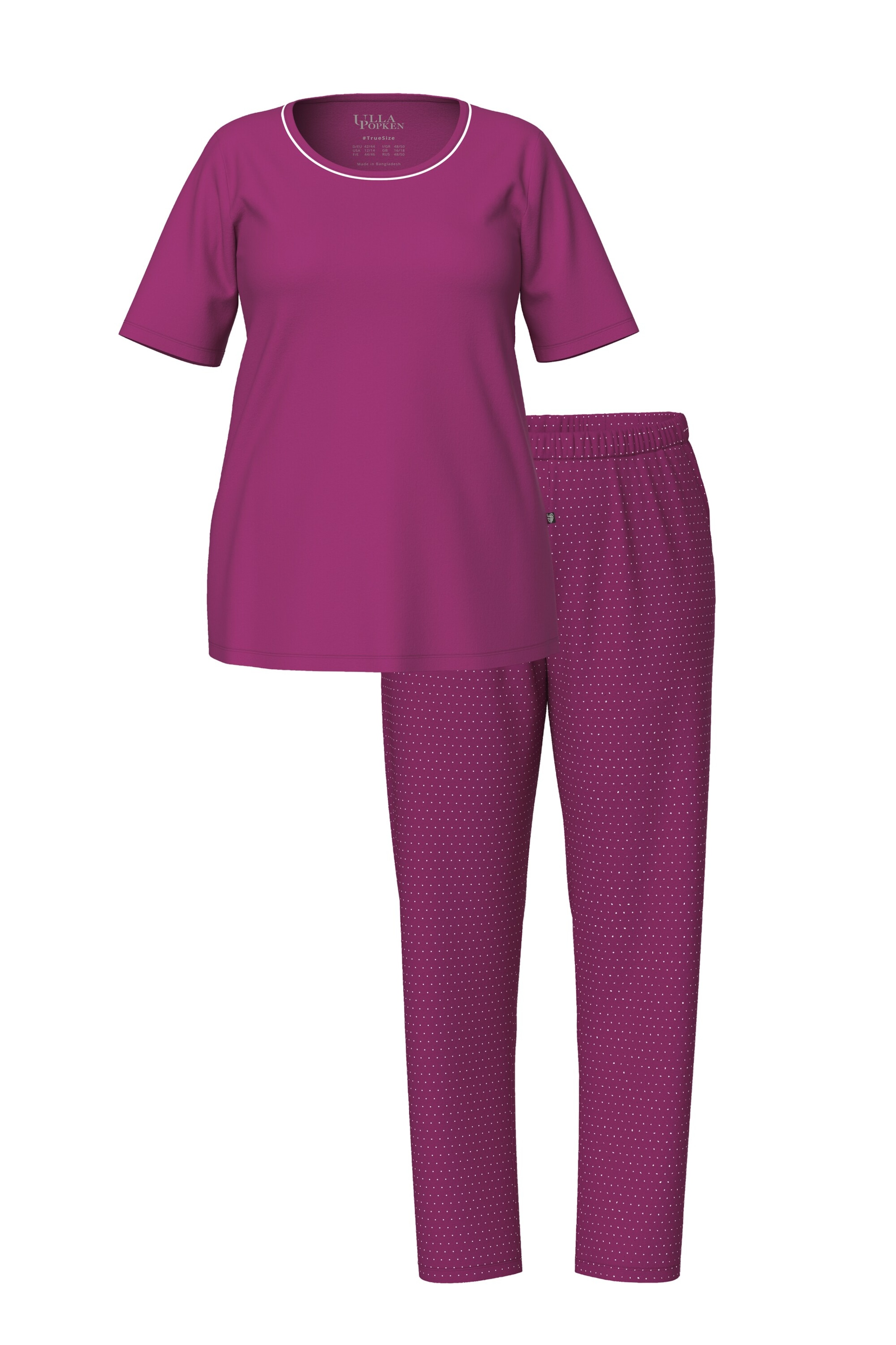 Ulla Popken Pyjama in Pink: Vorderseite