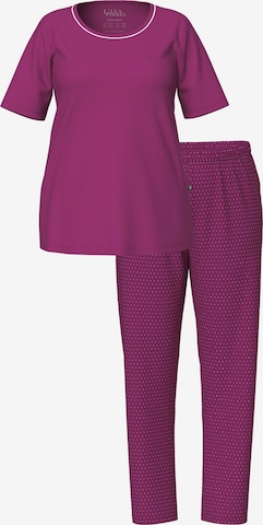 Pyjama Ulla Popken en rose : devant