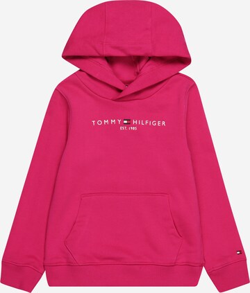 TOMMY HILFIGER Sweatshirt 'Essential' in Pink: predná strana