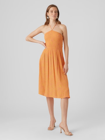 VERO MODA Jurk 'Menny' in Oranje: voorkant