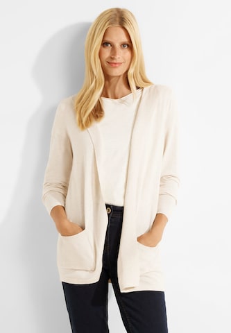 CECIL Knit Cardigan in Beige: front