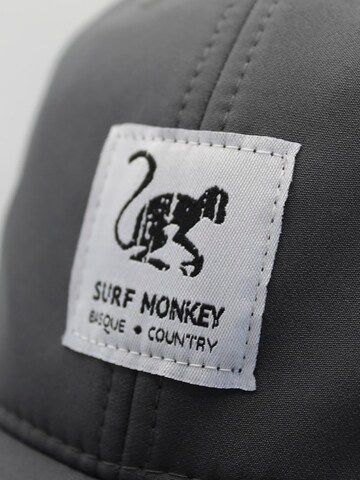 Surf Monkey Athletic Cap in Grey