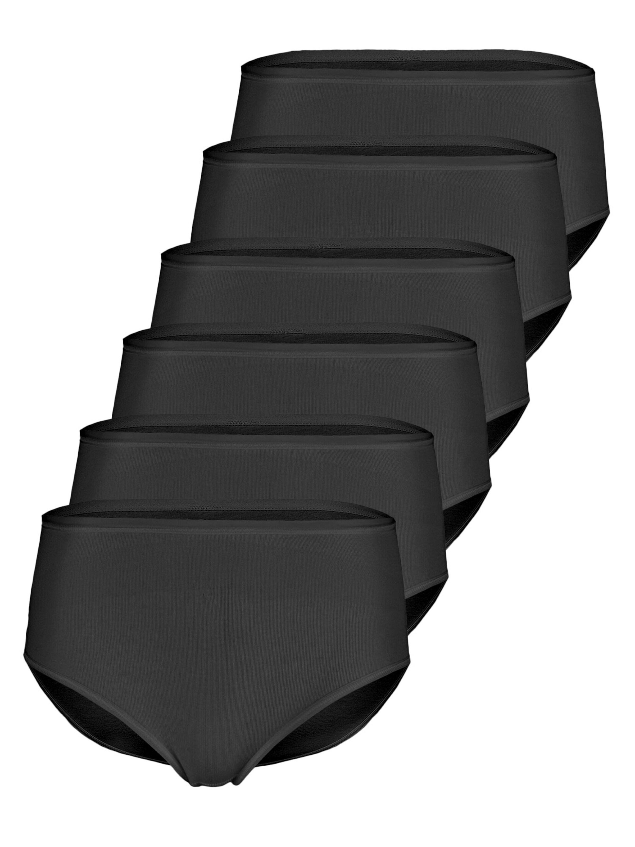 Nina von C. Panty 'Fine Cotton' in Black: front