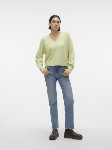 VERO MODA Pullover 'ELLYLEFILE' in Grün