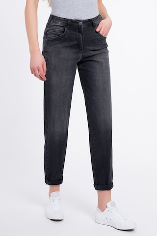 Recover Pants Regular Jeans 'Alica' in Zwart: voorkant
