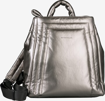 TOM TAILOR Backpack 'Jody' in Silver: front